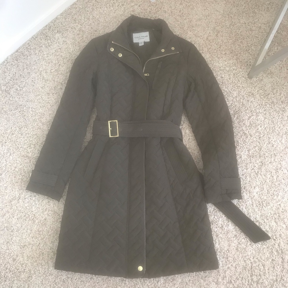 NWOT Cole Han Signature Quilted Down Coat XS